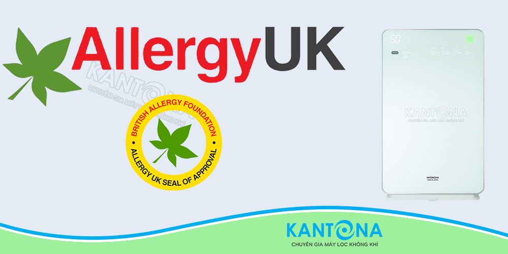 chung nhan chong di ung Allergy UK may loc khi Hitachi EP M70E - Máy lọc không khí và tạo ẩm Hitachi EP-M70E