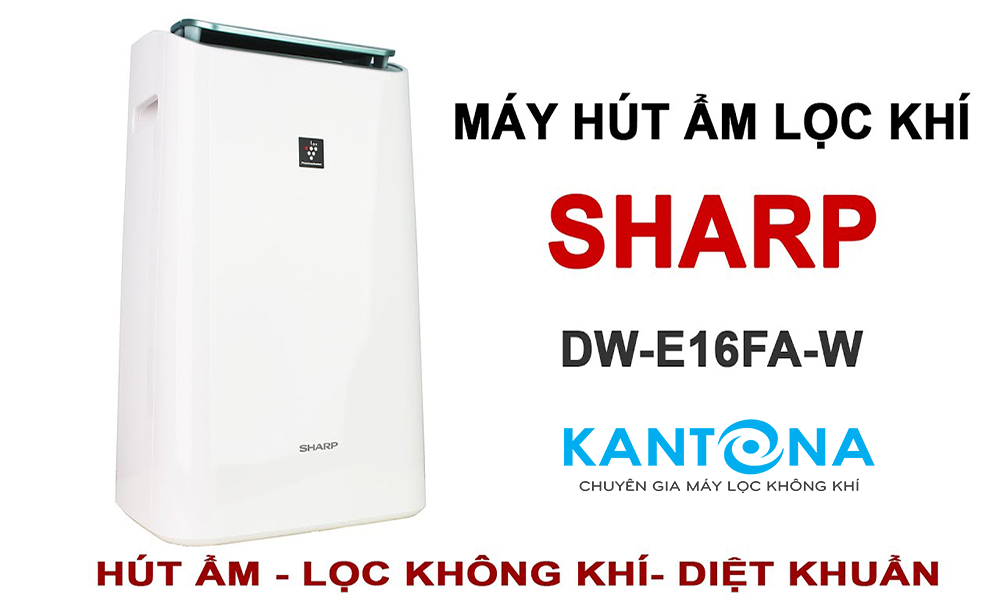May loc khong khi va hut am Shap DW E16FA W - Đánh giá chính xác về máy lọc không khí Sharp? Có nên mua không?