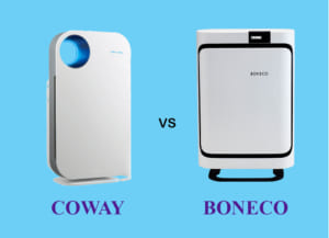 So sánh máy lọc không khí Boneco và Coway